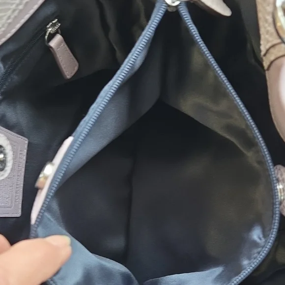 Coach Light Purple Leather Shoulder Bag - Picture 6 of 16